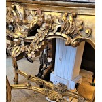 Marble Top Console with Mirror